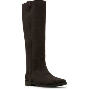 Blondo Deacon Women’s Waterproof Riding Boot Chocolate Suede Size 7.5 Wide NIB